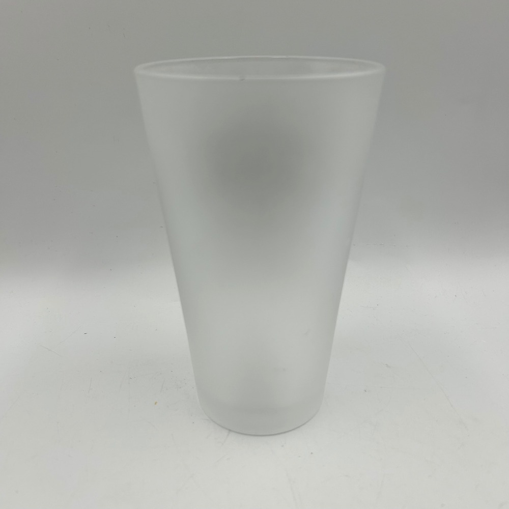 Jack Daniel's Pint Glass White Frosted Old No. 7 Logo EUC 6" Tennessee Whiskey - Picture 2 of 5